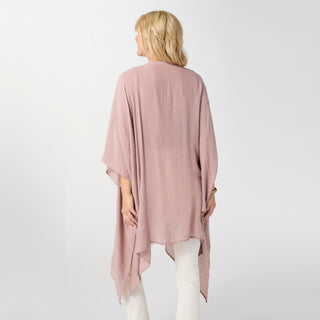 Lila Embellished Tie Front Wrap - Blush Lavender