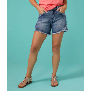 Bambu Soft Short with Crossover - Medium Denim
