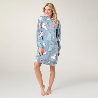 Whimsical Wear Glow in The Dark Hoodie Dress - Holidays