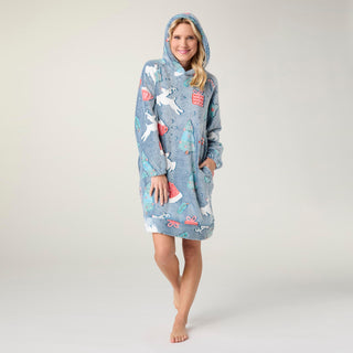 Whimsical Wear Glow in The Dark Hoodie Dress - Holidays