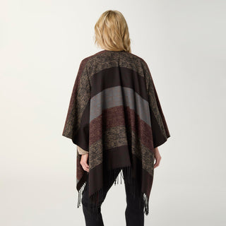 Leti Ombre Striped Wrap - Brown Multi