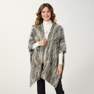 Chevela Eyelash Wrap - Teal Horizon