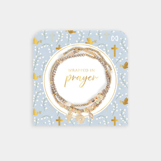 Wrapped in Prayer Bracelet - Neutral