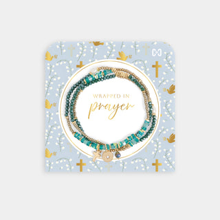 Wrapped in Prayer Bracelet - Transformative Teal