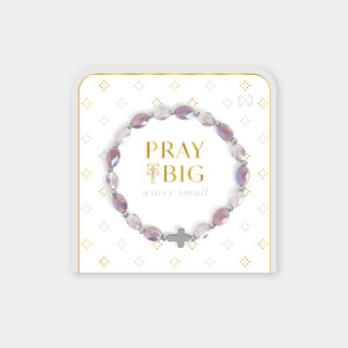 Pray Big, Worry Small Bracelet - Light Purple
