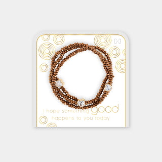 I Hope something Good happens to you Today Bracelet - Copper