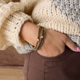 I Hope something Good happens to you Today Bracelet - Chocolate