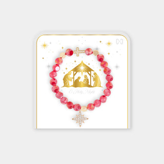 O Holy Night Bracelet - Red/Gold