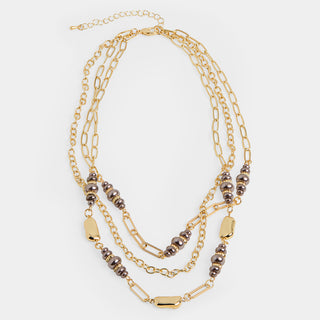 Nadia Necklace - Brown