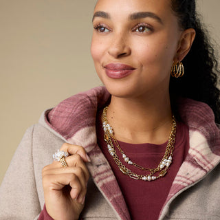 Nadia Necklace - Brown