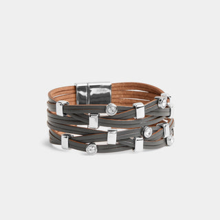 Cordelia Magnetic Bracelet - Grey