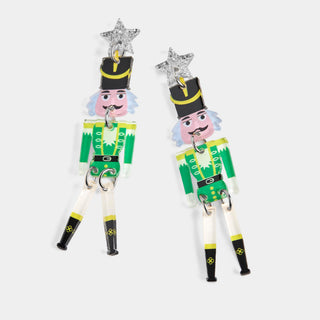 Nutcracker Earrings - Green