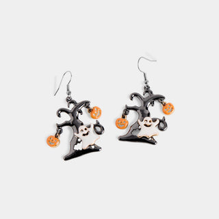 Spooky Tree Earrings - Black