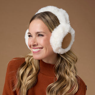 Suede Ear Muffs - Cognac