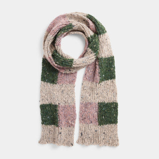 Light Flurries Scarf - Green/Mauve