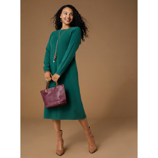 Ayesha Mini Tote w/ Braided Handle - Merlot
