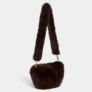 Arleigh Faux Fur Crossbody - Chocolate