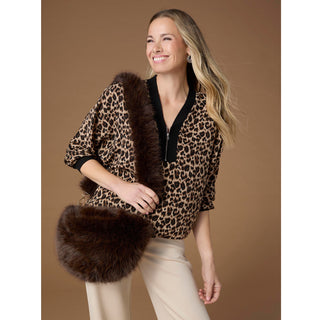 Arleigh Faux Fur Crossbody - Chocolate