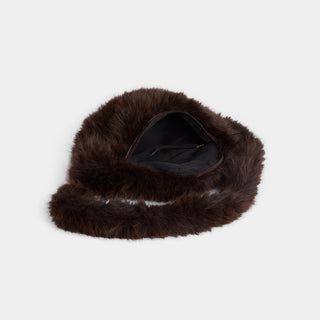 Arleigh Faux Fur Crossbody - Chocolate