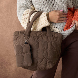 Kairo Puffer Tote - Olive