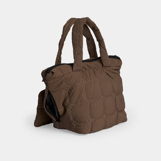 Kairo Puffer Tote - Chocolate
