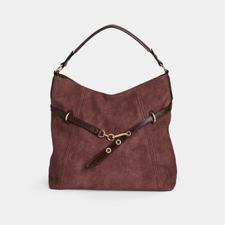 Fairlee Hobo w/ Belt Strap - Merlot