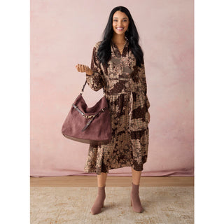 Fairlee Hobo w/ Belt Strap - Cognac