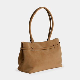 Herma Tote w/ Long Straps - Tan