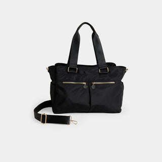 Kyra Nylon Ipad Tote - Black