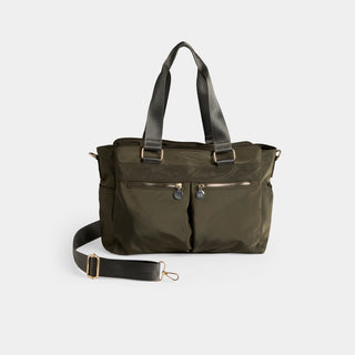 Kyra Nylon Ipad Tote - Olive