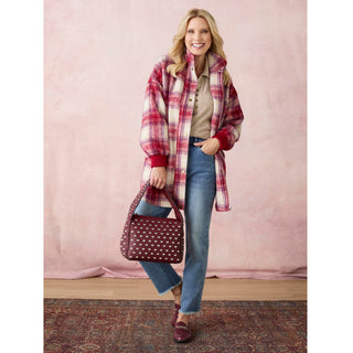 Merritt Studded Tote - Merlot