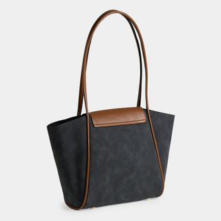 Cassidy Two-Tone Tote - Black