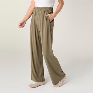 Soft Landing Pants with Pockets - Dusty Olive