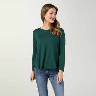 Erin Long Sleeve Tee - Mediterranea