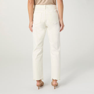 Marky Cutout Ankle Pant - Coconut Milk