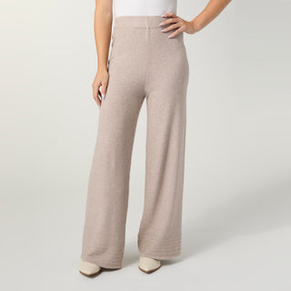 Arvilla Sweater Pant with Border Detail - Doeskin