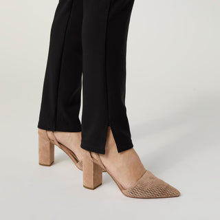 Georgie Straight Leg with Side Slit - Black