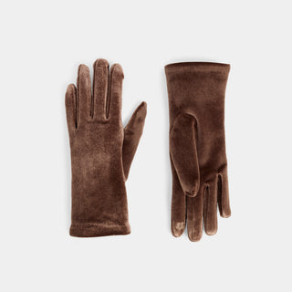 Velvet Dream Touchscreen Gloves - Teddy