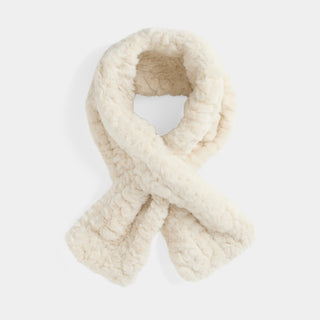 Frosty Morning Pull Through Scarf - Oatmeal