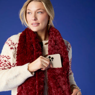 Anika Hidden Pocket Scarf - Dark Green