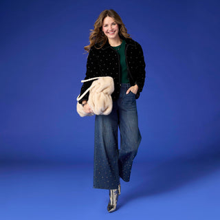 Solene Faux Fur Tote - Hazelnut