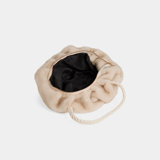 Solene Faux Fur Tote - Hazelnut