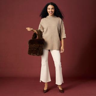 Lumi Leopard Tote - Chocolate Leopard