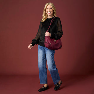 Alessia Crossbody - Garnet
