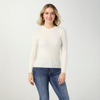 Helena Soft Contour Lightweight Sweater - Ivory