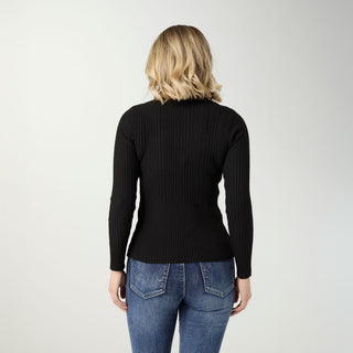 Helena Soft Contour Lightweight Sweater - Black