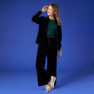 Helena Soft Contour Lightweight Sweater - Hunter Green