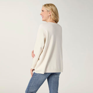 Heavenly-Luxe Button Detail Sweater - Stone