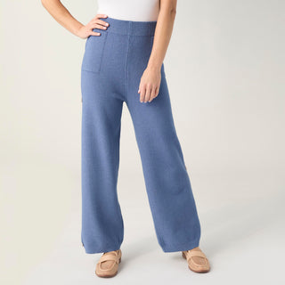 Heavenly-Luxe Button Detail Pant - Blue Dusk