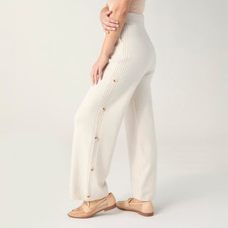 Heavenly-Luxe Button Detail Pant - Stone